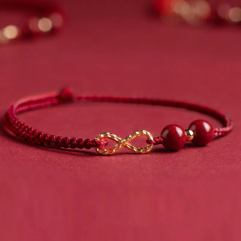 2x1 Pulseira de Fio Vermelho - Bênção do Cinábrio