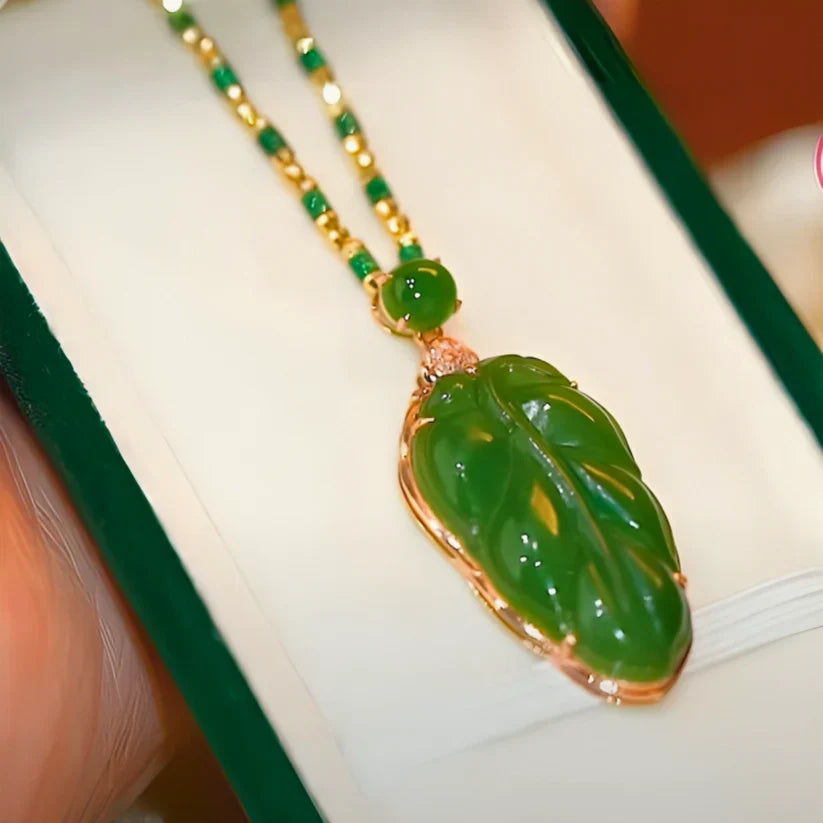 2x1 Colar da Fortuna e Bem-Estar, Jade Natural + PRESENTE