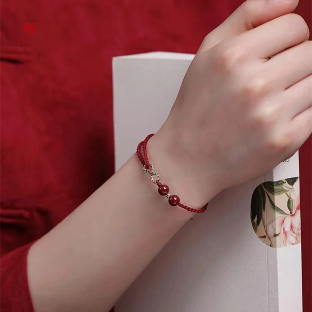 2x1 Pulseira de Fio Vermelho - Bênção do Cinábrio