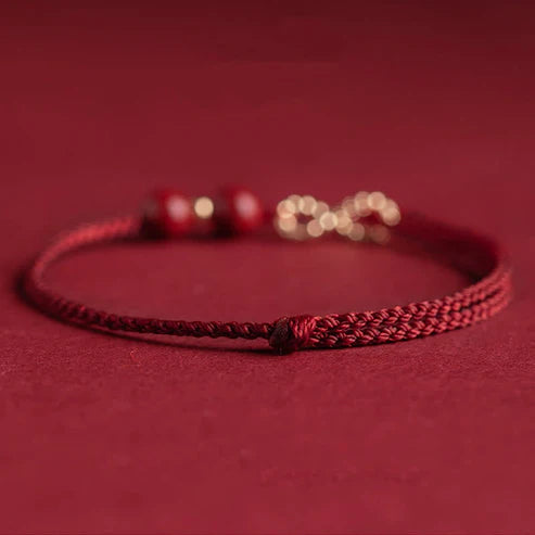 2x1 Pulseira de Fio Vermelho - Bênção do Cinábrio