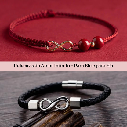 Pulseiras do Amor Infinito – Conjunto para Ele e para Ela